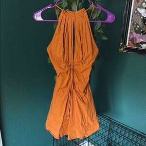 Free People Orange Mini Dress